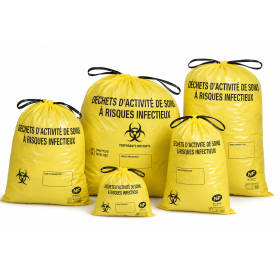 Sac BD Dasri 100 Litres à lien coulissant - Colis de 300