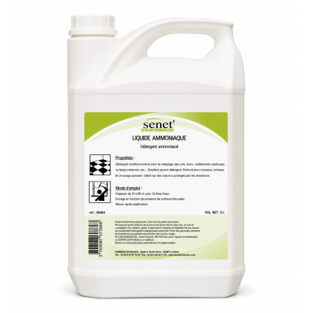 Détergent multi-usages ammoniaqué - Bidon de 5L