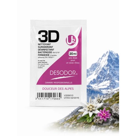 3D Détergent désinfectant surodorant Douceur des Alpes - Colis de 250 doses