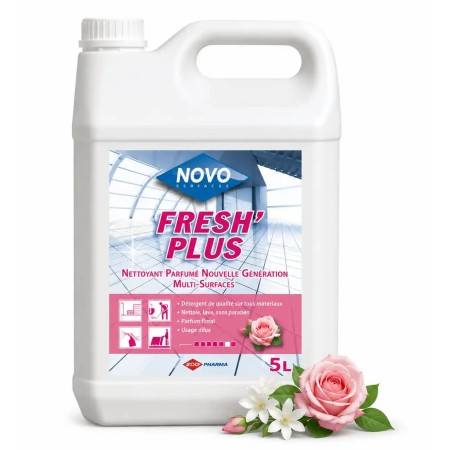 Détergent multi-surfaces surodorant floral Fresh Plus - Bidon de 5L