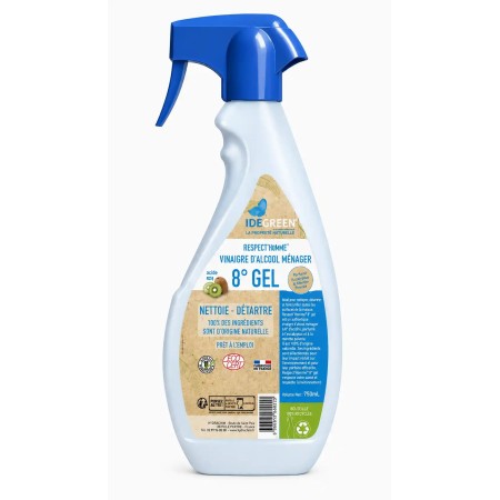 Vinaigre d’Alcool Ménager 8° Gel arôme kiwi - Flacon de 750ml