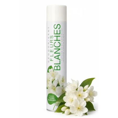Désodorisant parfum fleurs blanches - Aérosol de 750ml