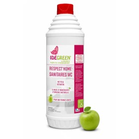 Gel Nettoyant Détartrant Sanitaires et WC Ecocert, parfum Pomme Verte - Flacon de 1L