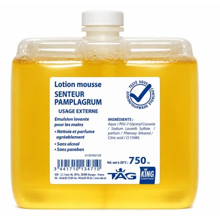 Lotion mousse pour les mains - Colis de 12 cartouches de 750ml