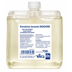 Gel mains bactéricide inodore - Colis de 12 cartouches de 750ml