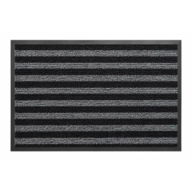 Tapis duo microfibres + grattant gris  90x150cm