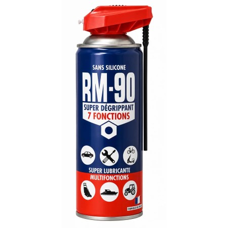 RM-90 7 fonctions, dégrippant et lubrifiant - Aérosol 400ml