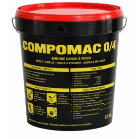 Enrobé à froid Compomac COLAS rouge - Seau de 25kg