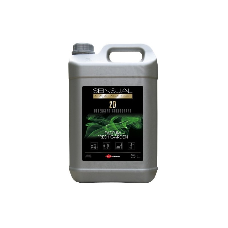 Détergent Sur-odorant SENSUAL 2D Parfum Fresh Garden - Bidon de 5L