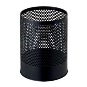 Pois – Poubelle perforée – Noir – 14 Litres