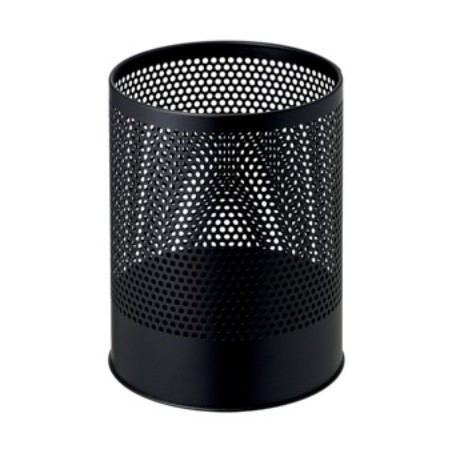 Pois – Poubelle perforée – Noir – 14 Litres