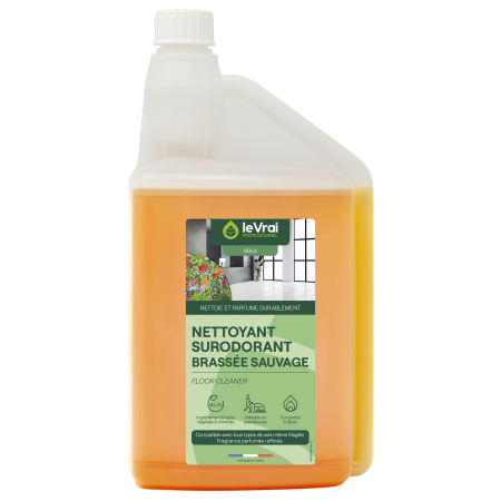 Nettoyant Surodorant Le Vrai Professionnel Brassée sauvage - Flacon doseur de 1L