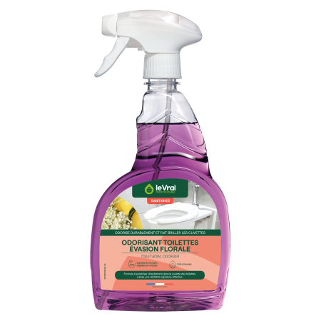 Odorisant toilettes Le vrai parfum Evasion Florale - Flacon de 750 ml