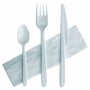 Kit couverts en plastiques classiques 4 en 1 - Colis 250 kits