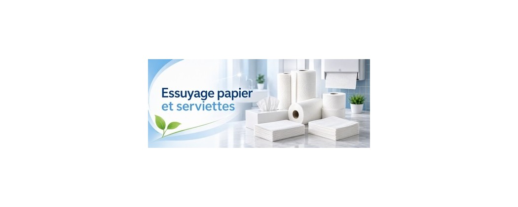 Essuyage papier professionnel et serviettes | Halvea