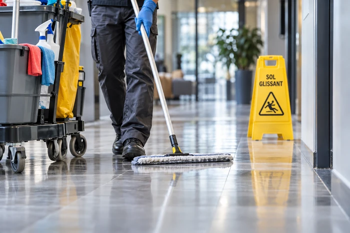 Consommables et matériel d’entretien utilisés dans un environnement professionnel, illustrant le choix selon l’usage.