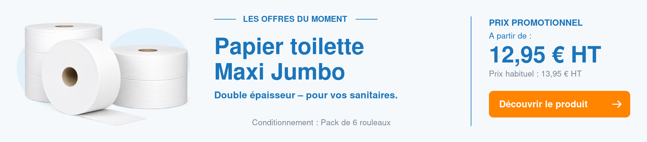 Papier toilette maxi jumbo double épaisseur
